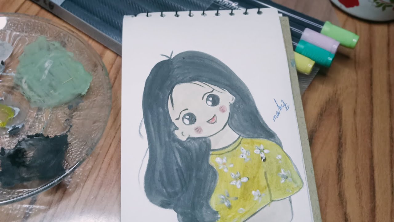 Cute Girl Painting Easy Painting Tutorial Easy Painting Ideas cute-girl-painting-easy-painting-tutorial-easy-painting-ideas
