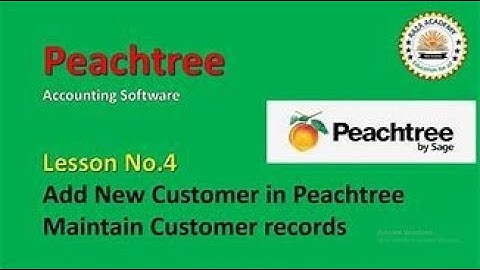 How to Create Customers In Peachtree | How to maintain employees and payroll in Peachtree