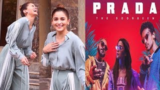 Alia Bhatt Couldnt Stop Laughing At Media Photographers During Prada Song Promotion