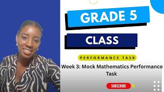 2026 Grade 5 Mathematics Performance Task | Teacher's Activity from the Ministry of Education