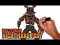 How to Draw Nightmare Foxy | Five Nights at Freddy's