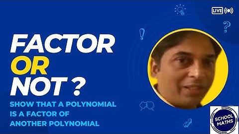 Show that (x-3) is a factor of x^3 - 3x^2 + 4x - 12 | Factor Theorem School Maths
