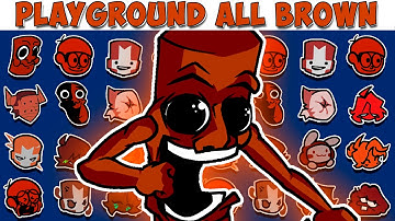 FNF Character Test | Gameplay VS My Playground | ALL Brown Test #3