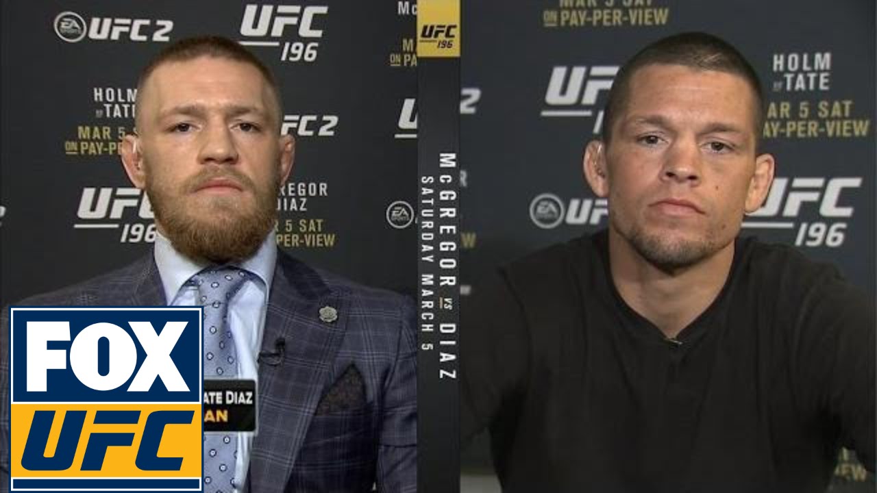 Conor McGregor, Nate Diaz trade verbal shots before UFC 196 showdown