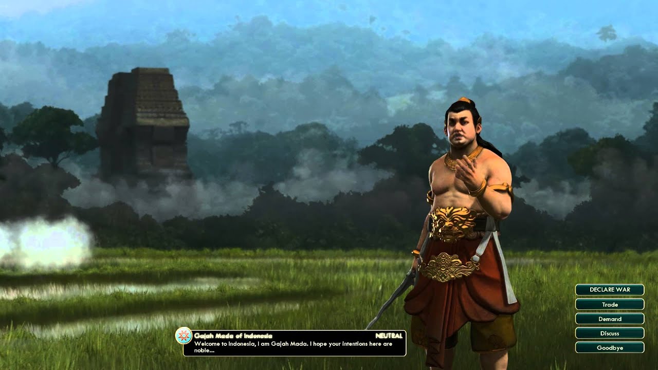 Civilization V Leader | Gajah Mada of Indonesia: Introduction - YouTube