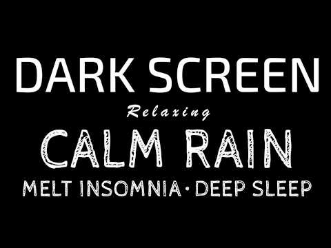 Fall Into Deep Rest with Calming RAIN Sounds That Melt Anxiety Away into Sleep | Black Screen ASMR
