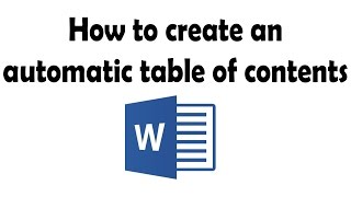 create manual table of contents word 2013