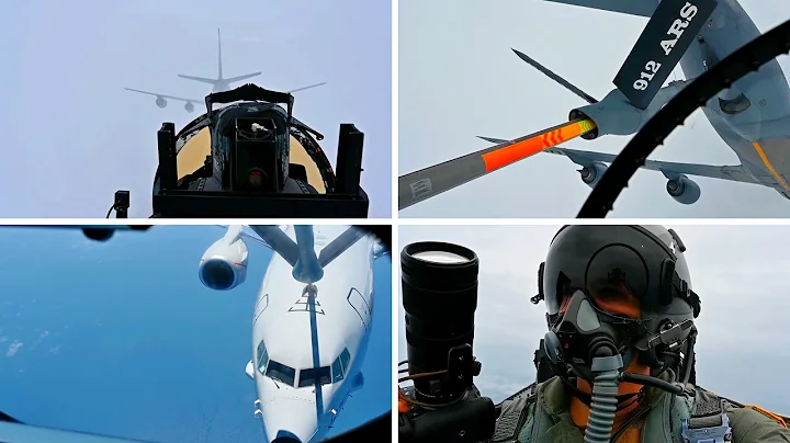 U.S. Navy P-8 Poseidon refuels fighters in the Pacific