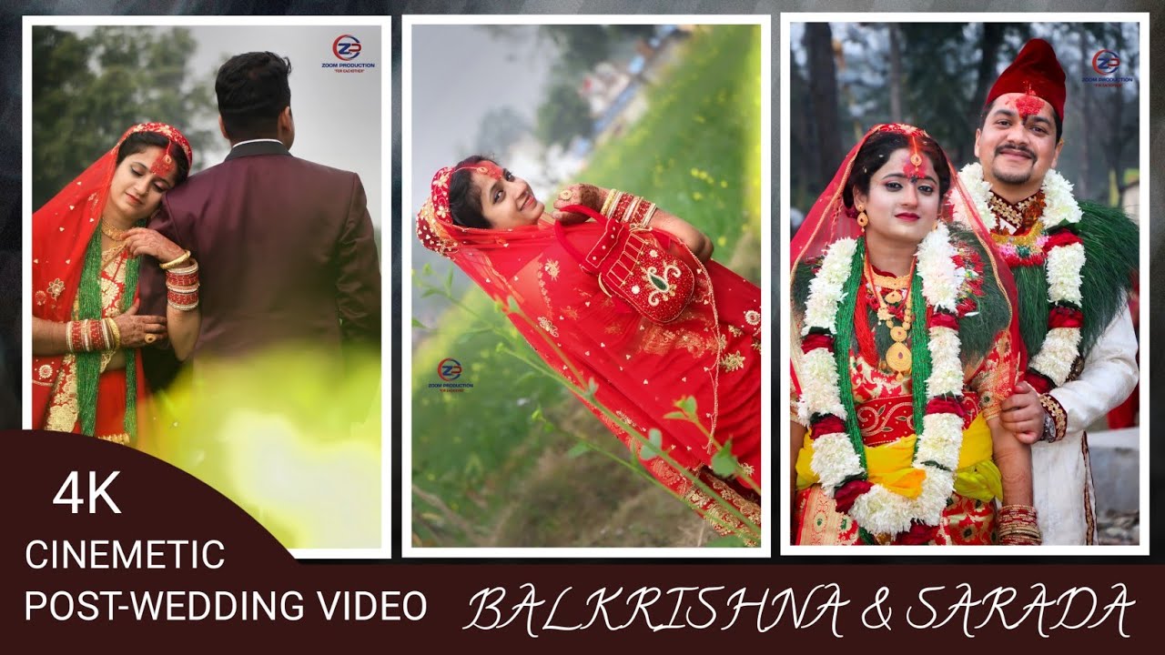PHUL BUTTE SARI || CINEMETIC POST WEDDING STORY || BALKRISHNA & SARADA || ZOOM PRODUCTION 2021