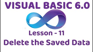 Visual Basic 6.0 | Delete the saved data