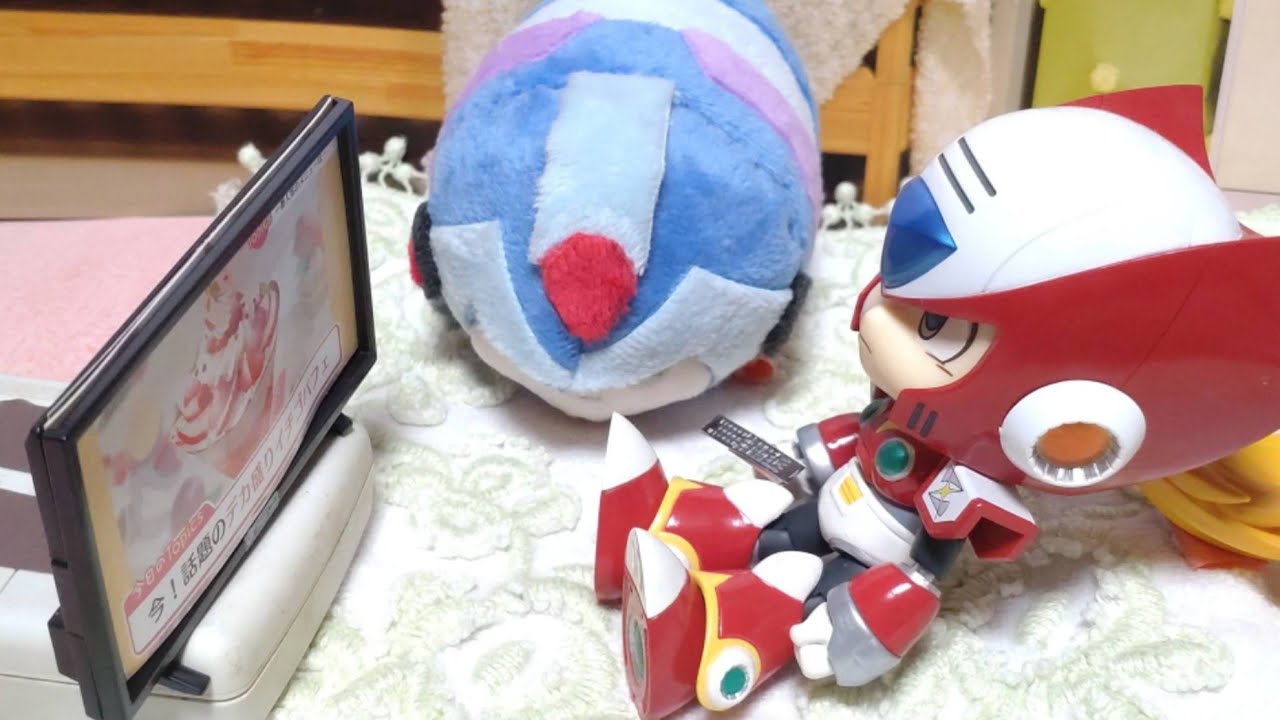 コマ撮り】エックスのもちぬいがきた！（ロックマンXのぬいぐるみ