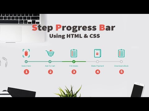 Create Step Progress Bar Using HTML And CSS | HTML And CSS Tutorials For Beginners