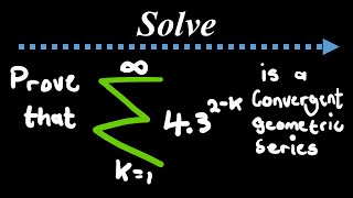 Convergent Geometric Series Sigma Notation Problem
