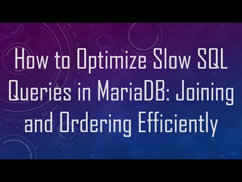 How to Optimize