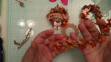 Autumn wreath embellishment