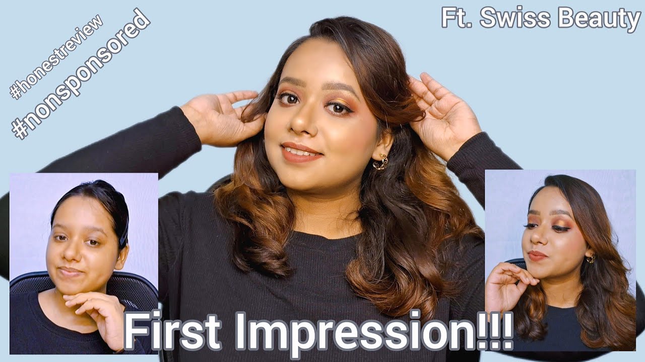Full Face of First Impression | New Launched ft.Swiss Beauty | Party Glam Makeup Look 