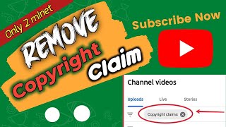 How to remove copyright claim|from your youtube videos