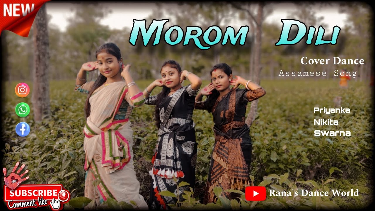 Assamese Music Video | Morom Dili Seneh Dili | Bihu Song 2025 | Dance Cover | Rana's Dance World