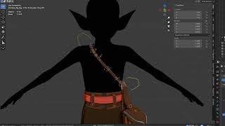 Stylized Shoulder Bag short rig demo | Blender #rigging #3dartist #3dmodel #3danimation