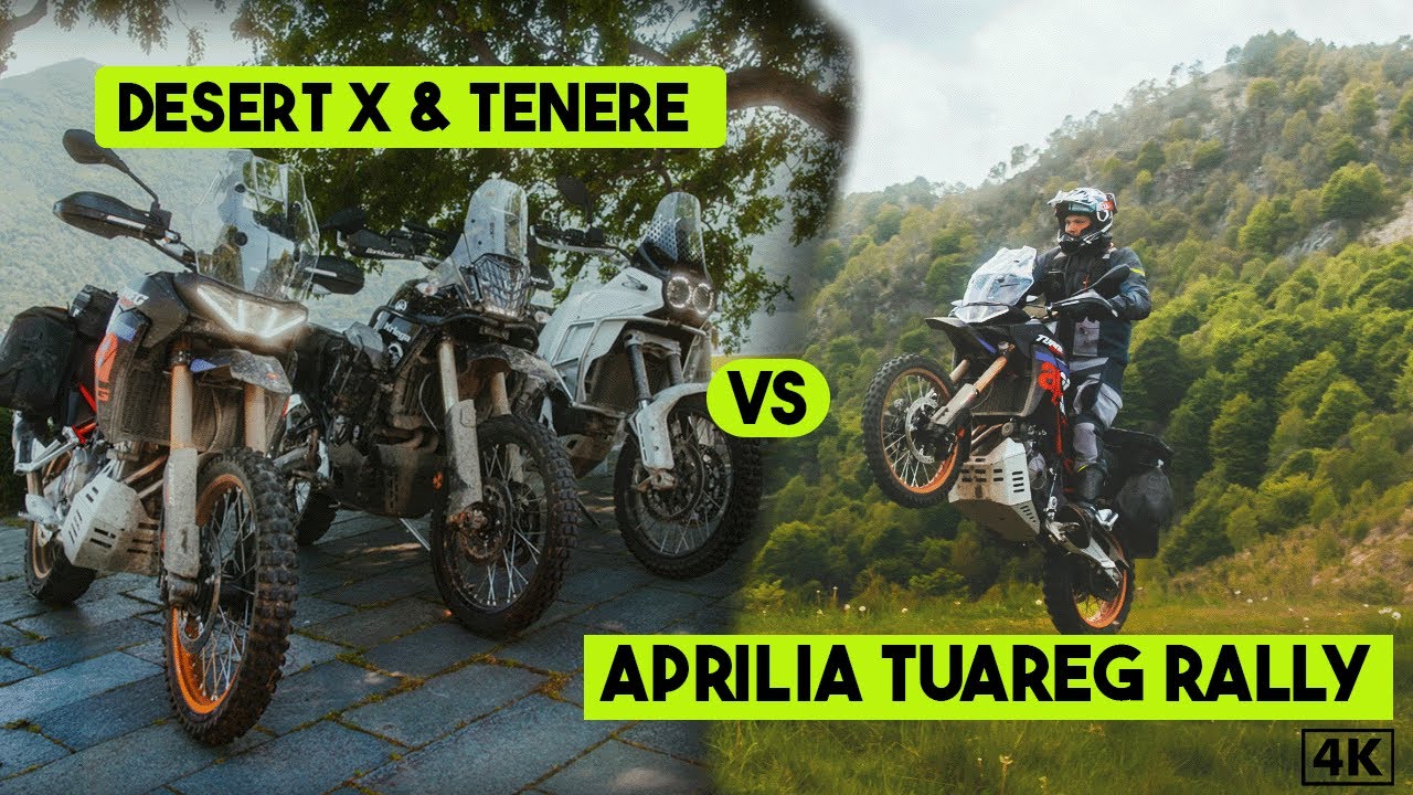 Кто победит? Aprilia Tuareg Rally против Ducati DesertX против Yamaha Tenere | Хардкорное приключ...