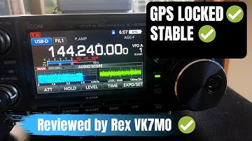 Icom IC 9700 GPS LOCKED! Weak signal review by Rex VK7MO ✅