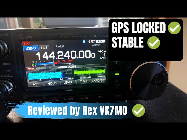 Icom IC 9700 GPS LOCKED! Weak signal review by Rex VK7MO ✓ - YouTube