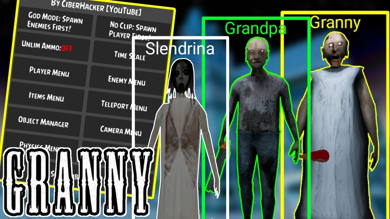 Granny 3 Ciber Hacker Mod Menu ( NoClip and Unlimited Ammo) 