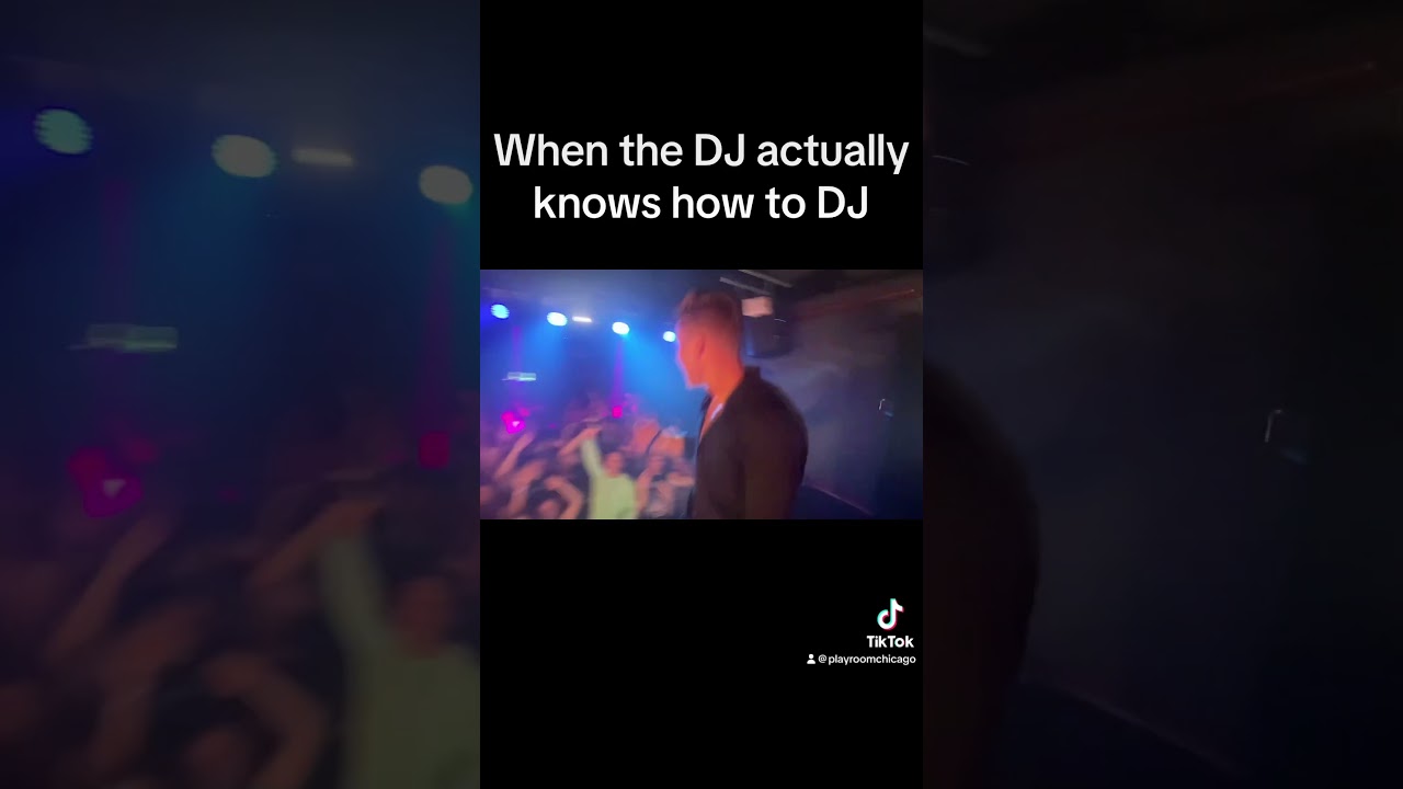 When the DJ actually knows how to Dj 