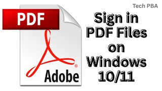 Adobe Acrobat Reader | How to Sign in a PDF File on Windows 10 and Windows 11