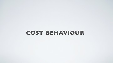 COST BEHAVIOUR - IN AN ANIMATED VIDEO