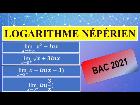 4- Fonction logarithme népérien: Calcul des limites avec les Logarithmes