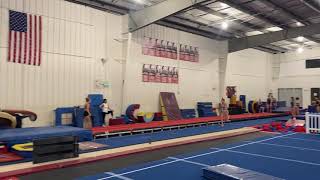 Vault progression: Yurchenko Tuckfull