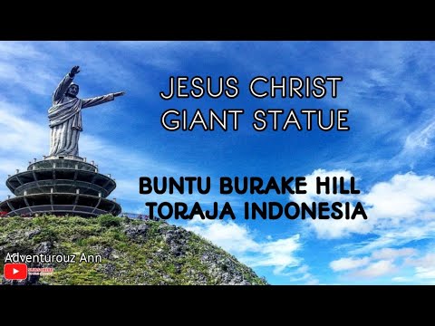 Giant JESUS STATUE in BURAKE Hill Toraja #indonesia  #amazing #scenery #adventurouzann