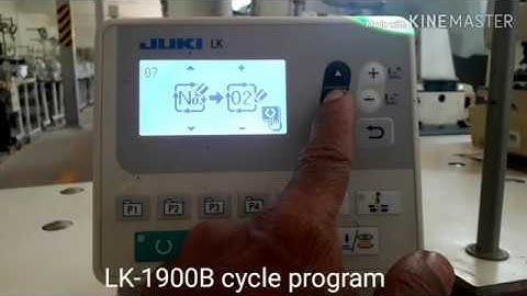 JUKI LK-1900B CYCLE PROGRAM ADVANCED