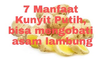 7 Manfaat kunyit Putih, untuk mengobati asam lambung.