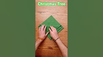 Christmas Tree #napkin #christmas #holiday #folding