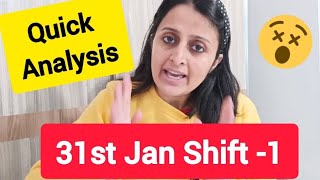 31st Jan SHIFT-1 JEE MAIN 2024 Quick Analysis- Pattern change??