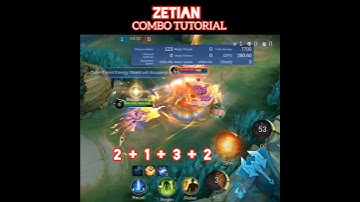 NEW HERO ZETIAN COMBO TUTORIAL 😱 #mobilelegends #mlbb