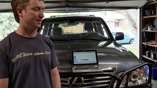 LX470 AHC with Air Bags Testing at different pressures
