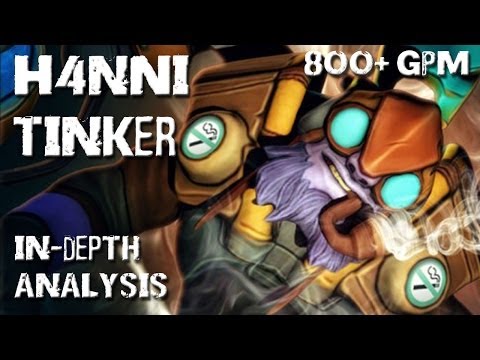 Fnatic.H4nni Tinker (800+ GPM Dota 2 Gameplay Analysis)