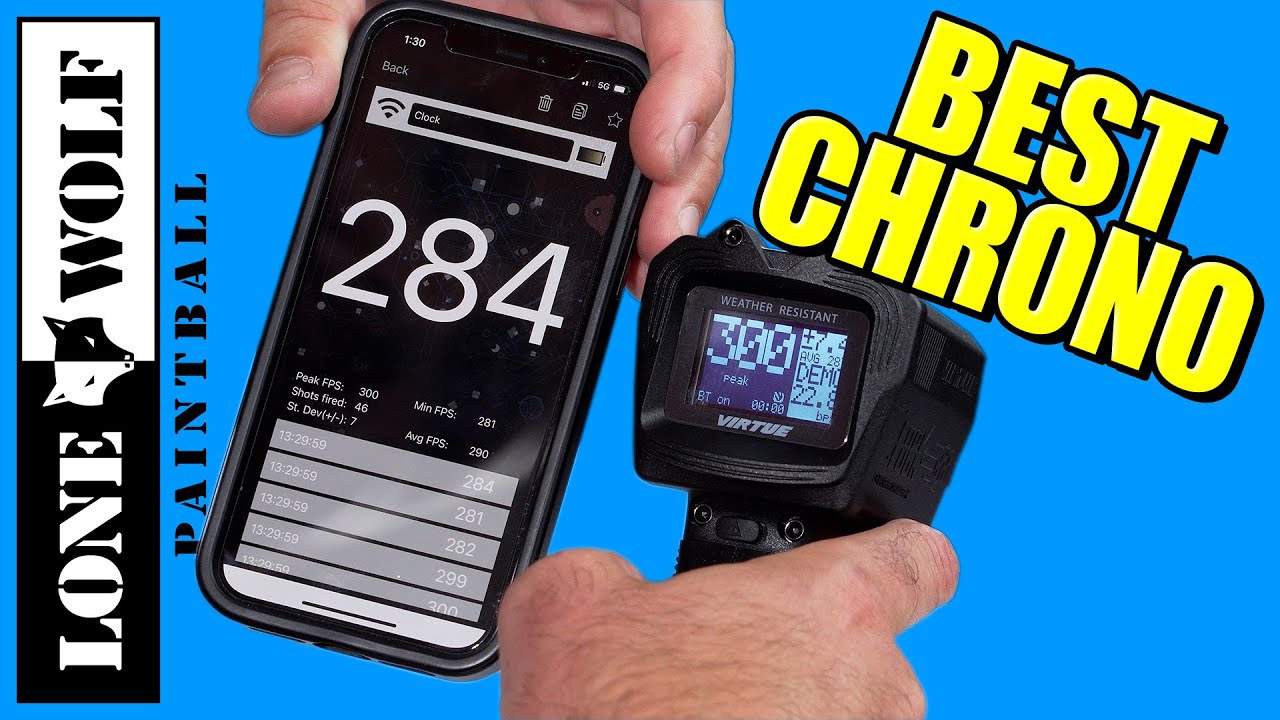 Virtue Clock 66 Paintball Chronograph Lone Wolf Paintball YouTube