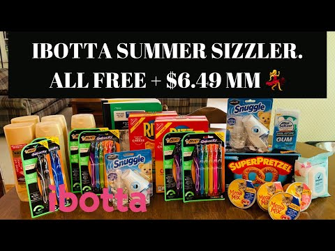 IBOTTA SUMMER SIZZLER 😍// ALL FREE + $6.49 MM 🙏🥰 // REBATE UPDATES WITH A NEW BIC REBATE