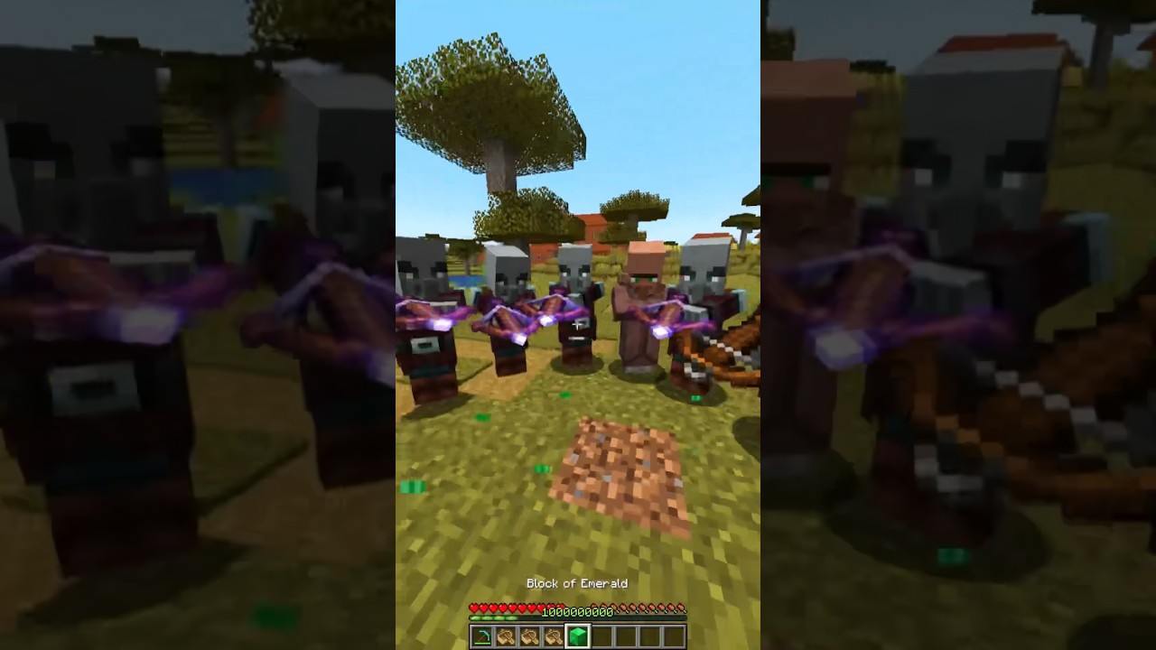 Minecraft villager chase meme