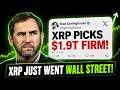 XRP JUST ENTERED A MAJOR WALL STREET FUND!!