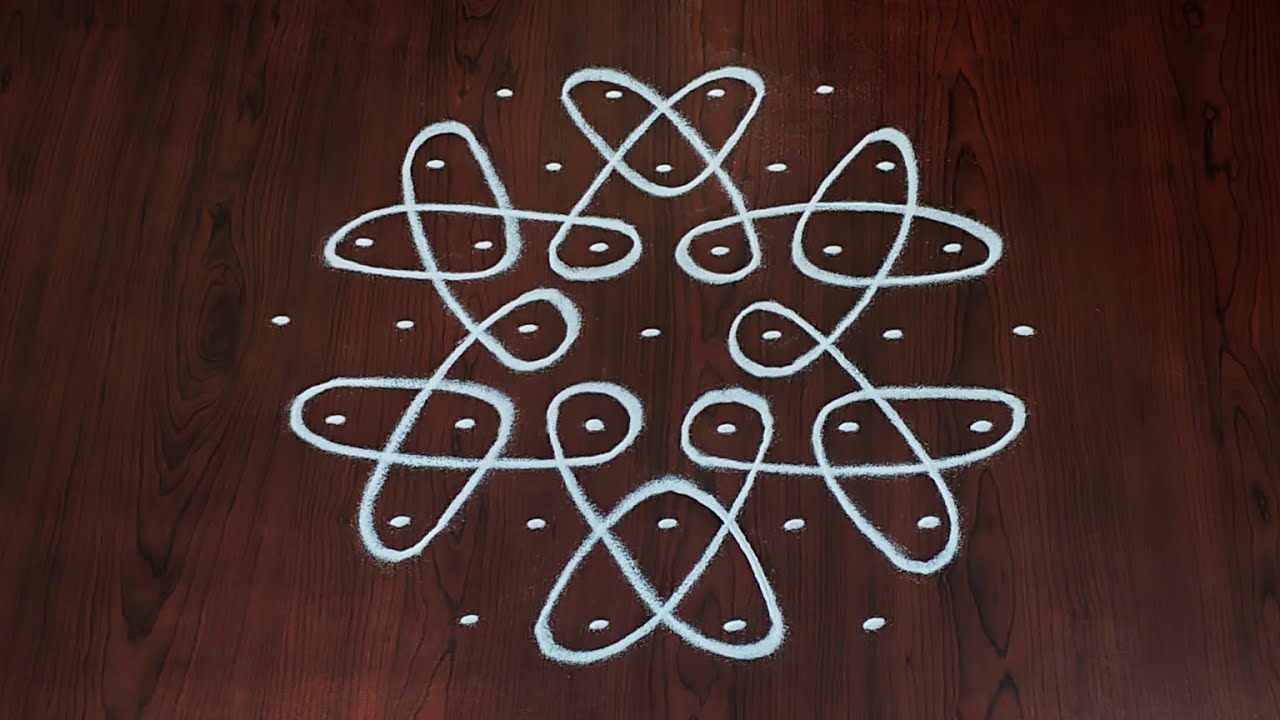 7×4dots melikala muggulu|easy rangoli|daily chukkala muggulu||sikku,kambhi,neli kolams|#Nice Rangoli