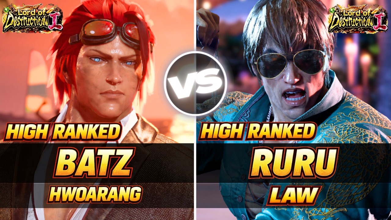 🔥 Tekken 8 – BATZ (Hwoarang) vs RURU (Law) | Insane High-Level Gameplay