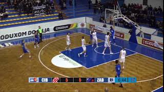 Jure Planinić pulls off a stunning move (Cibona - Zadar, 30.11.2018)