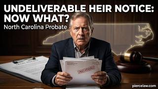 What if probate notices to an heir are undeliverable NC