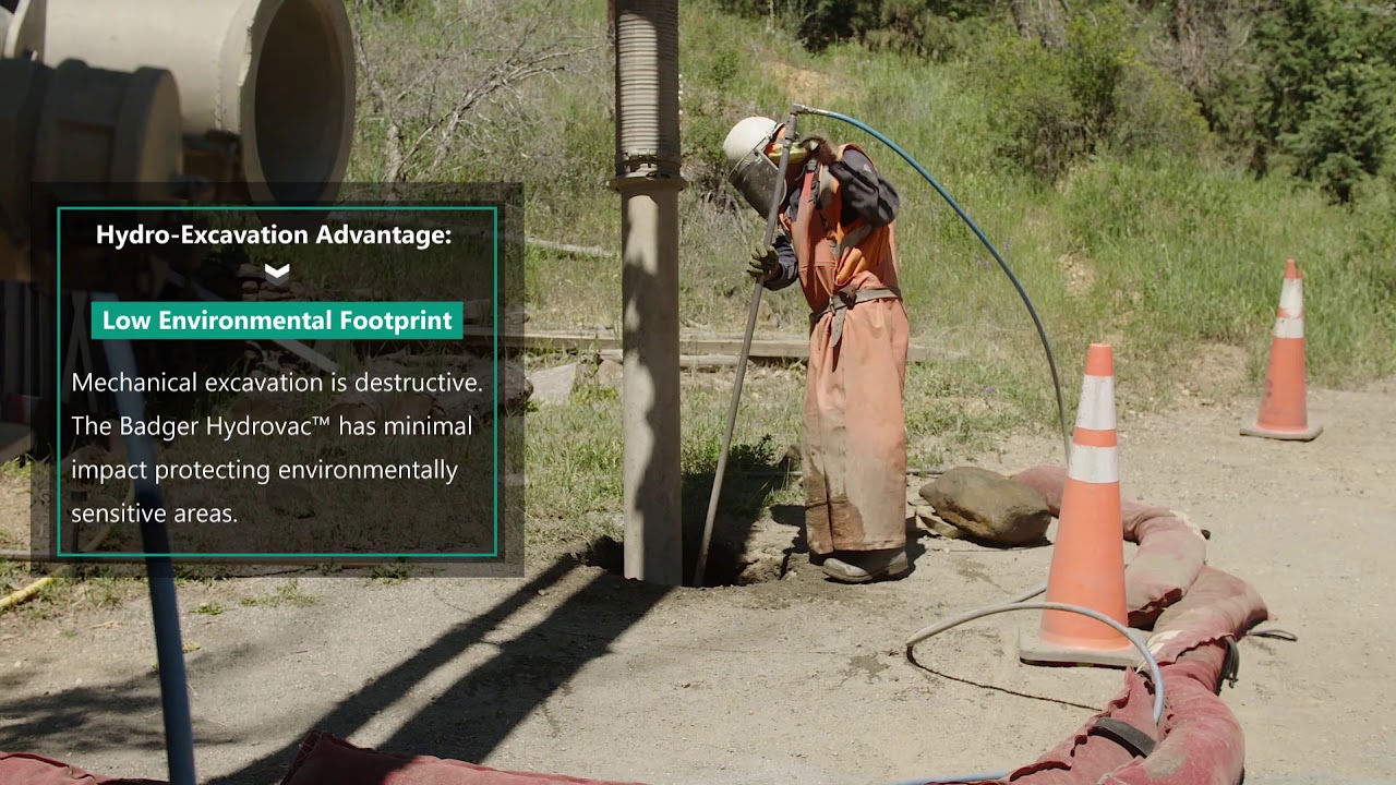 The Badger Hydrovac™ Safe Nondestructive Low excavation