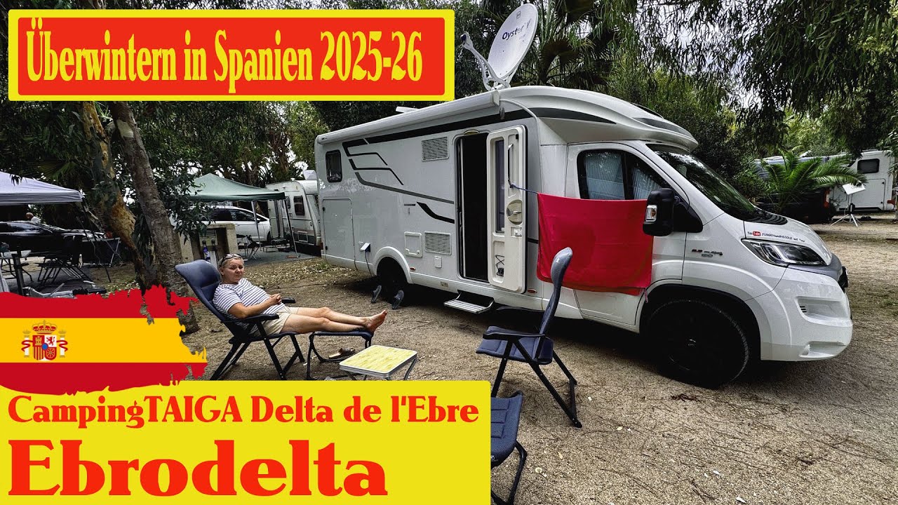 Einreise Spanien-günstig Tanken-finden wir einen schönen Stellplatz am Meer -Ebro Delta super Strand